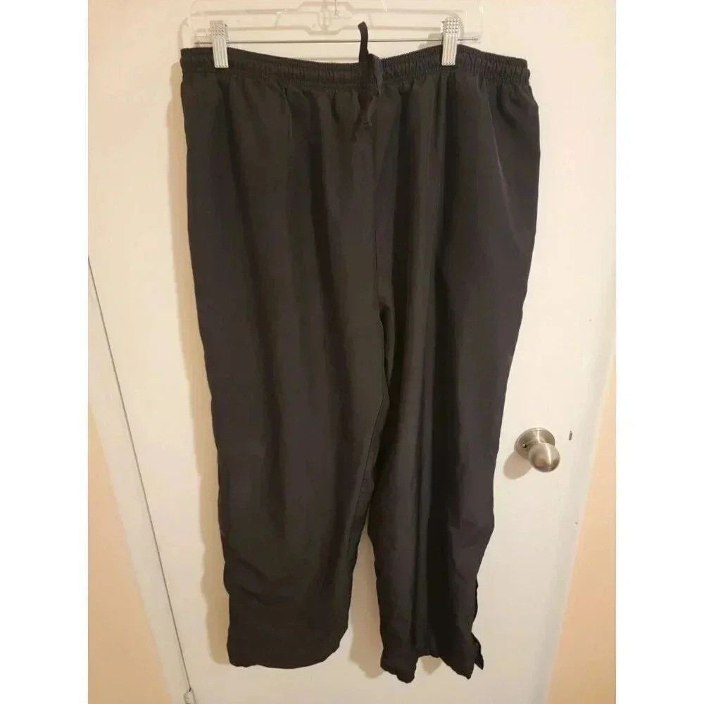 MTA Sport Jogger Pants Womens XL Lined Pockets Black Drawstring Elastic Athletic